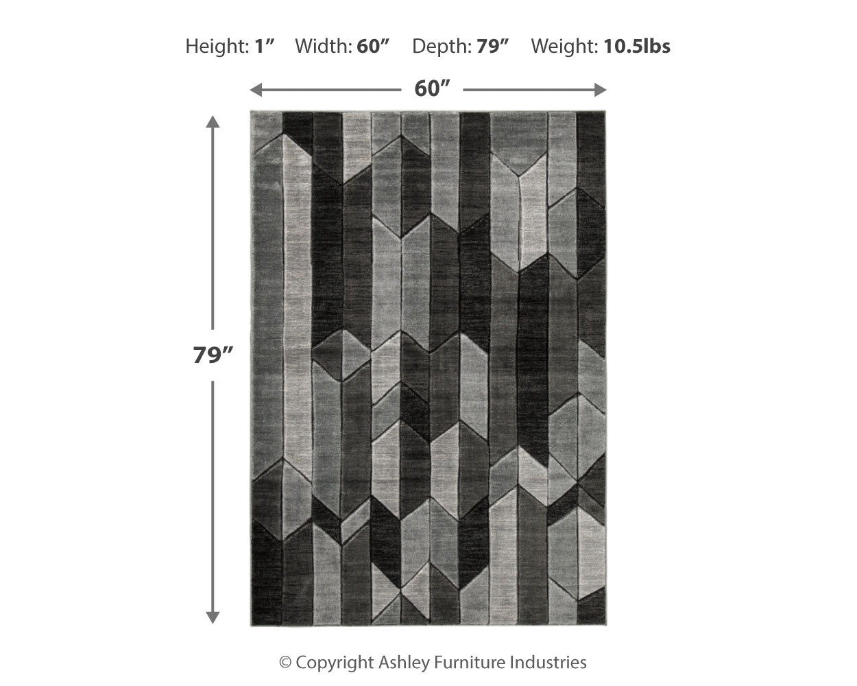 Chayse 5' x 6'7" Rug