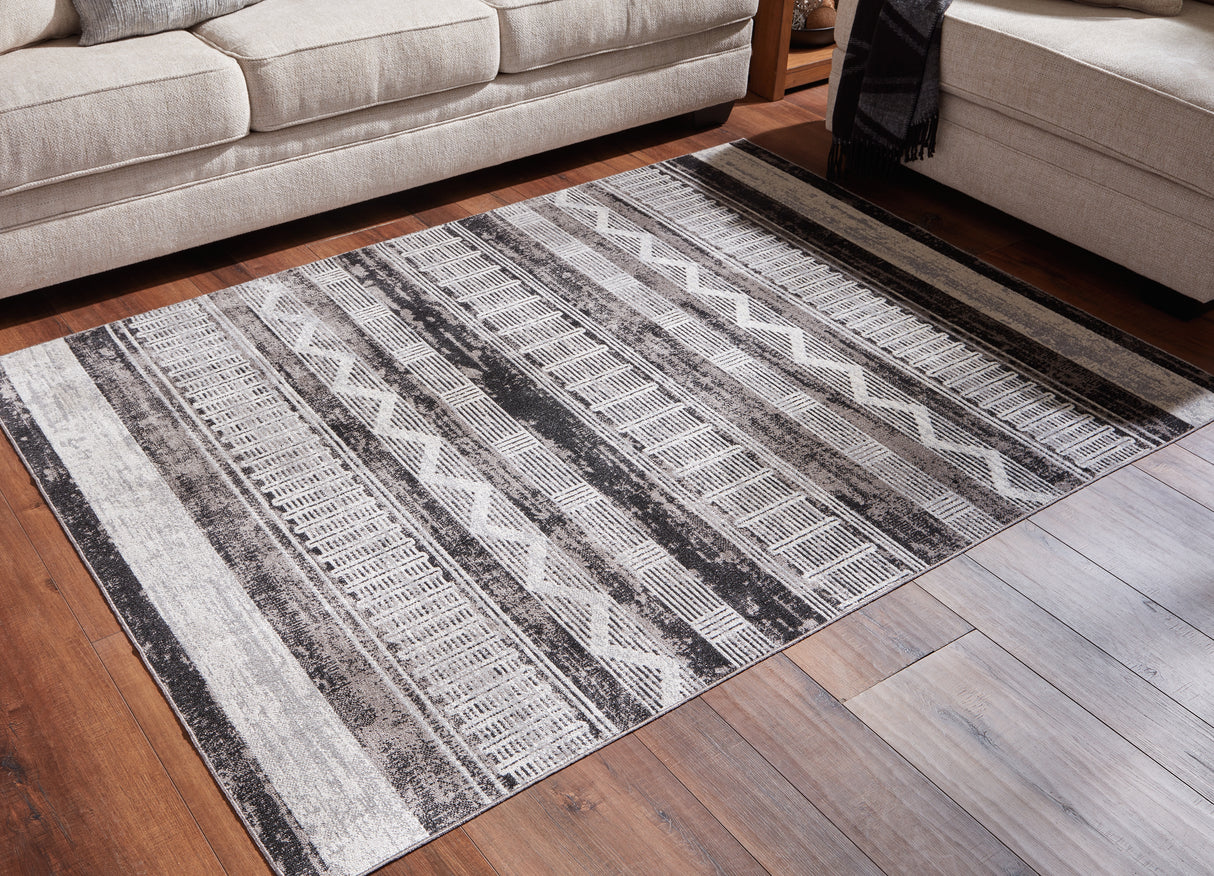 Furniture City Houma - Ashley Furniture - Henchester 5' x 7' Washable Rug - 5' x 7' Washable Rug - R405992