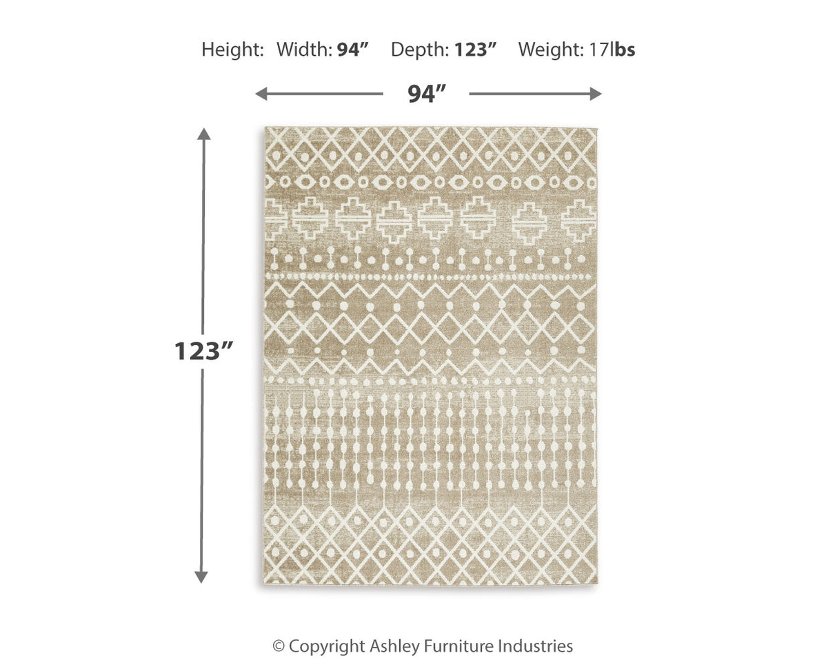 Bunchly 7'10" x 10'3" Washable Rug