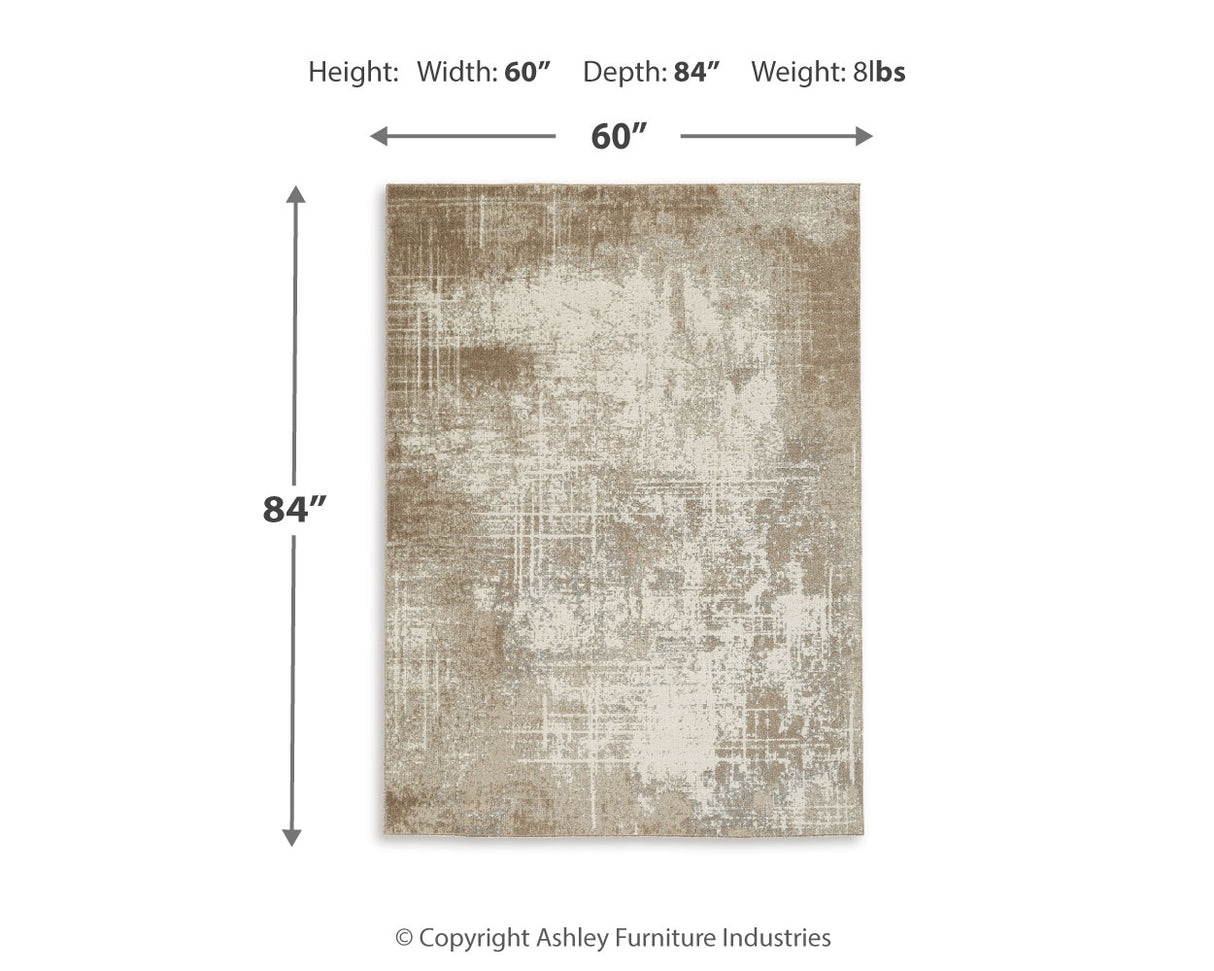 Grifflain 5'1" x 7' Washable Rug