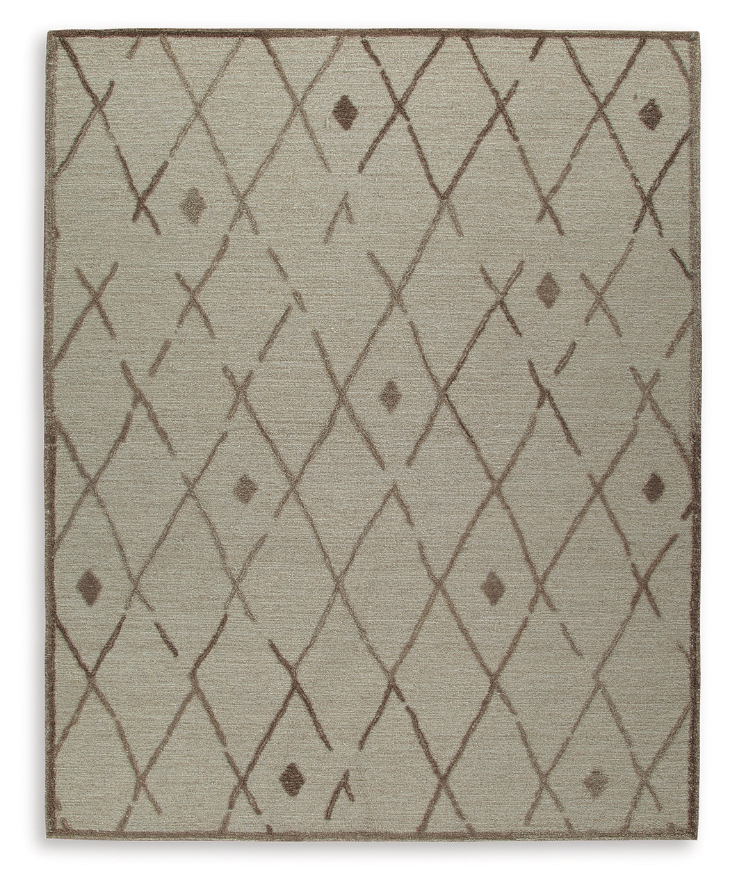 Furniture City Houma - Ashley Furniture - Guyford 8' x 10' Rug - 8' x 10' Rug / Beige/Brown - R406871
