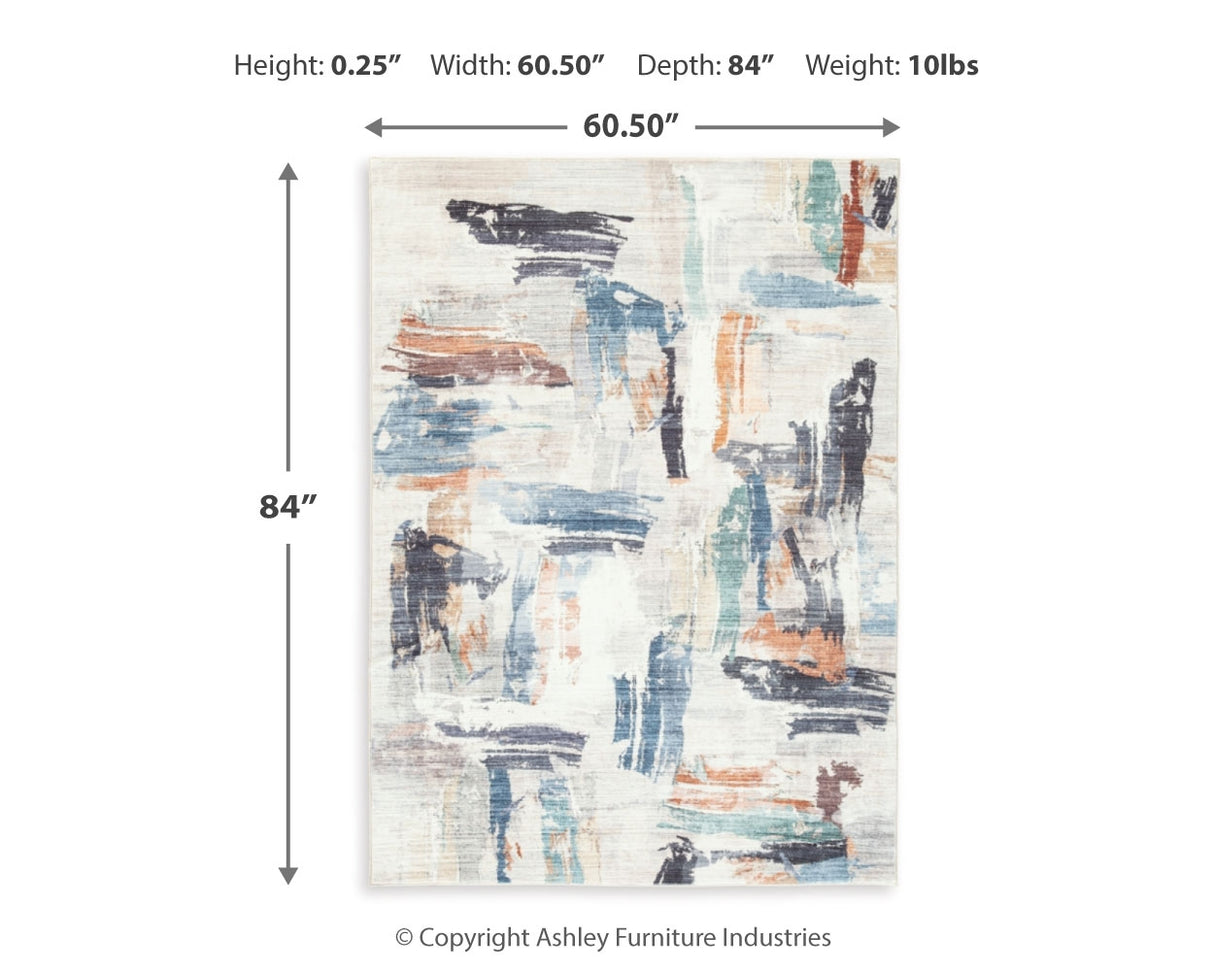 Hessland 5' x 7' Washable Rug