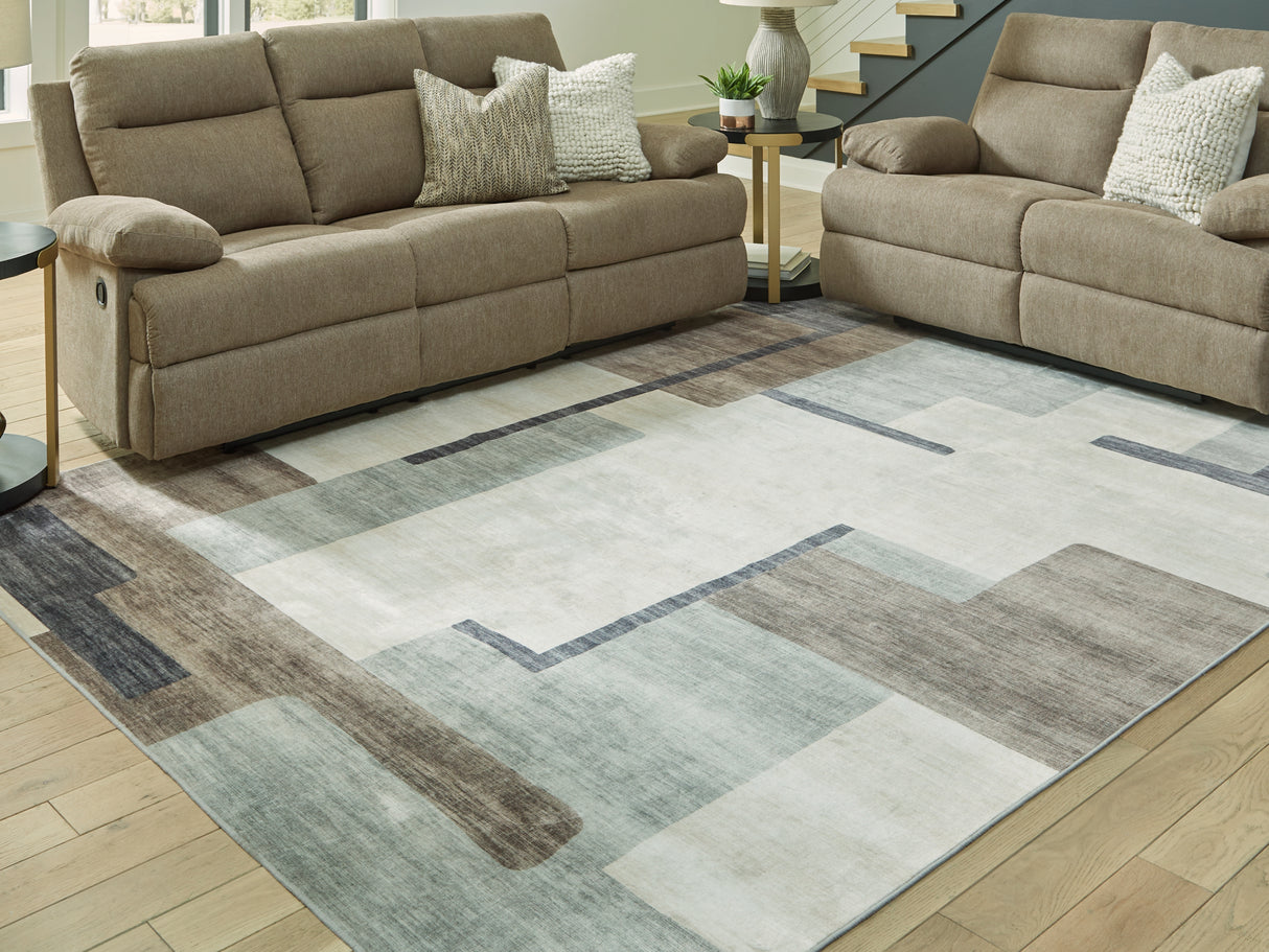Furniture City Houma - Ashley Furniture - Larkport Washable 8' x 10' Area Rug - Washable 8' x 10' Area Rug - R407411