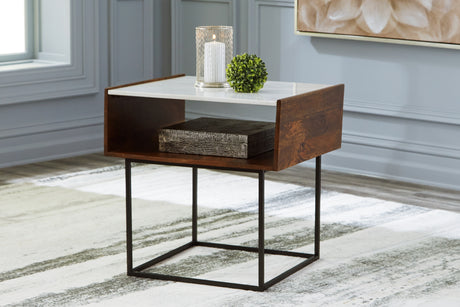 Furniture City Houma - Ashley Furniture - Rusitori End Table - Rectangular End Table - T169-3