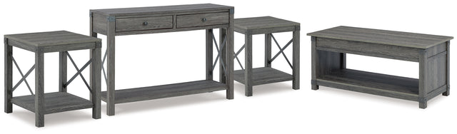 Furniture City Houma - Ashley Furniture - Freedan Lift-top Coffee Table, 2 End Tables and Console - Lift-top Coffee Table, 2 End Tables and Console - T175T2