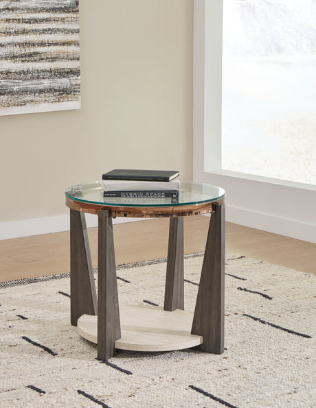 Furniture City Houma - Ashley Furniture - Frazwa End Table - Round End Table - T432-6