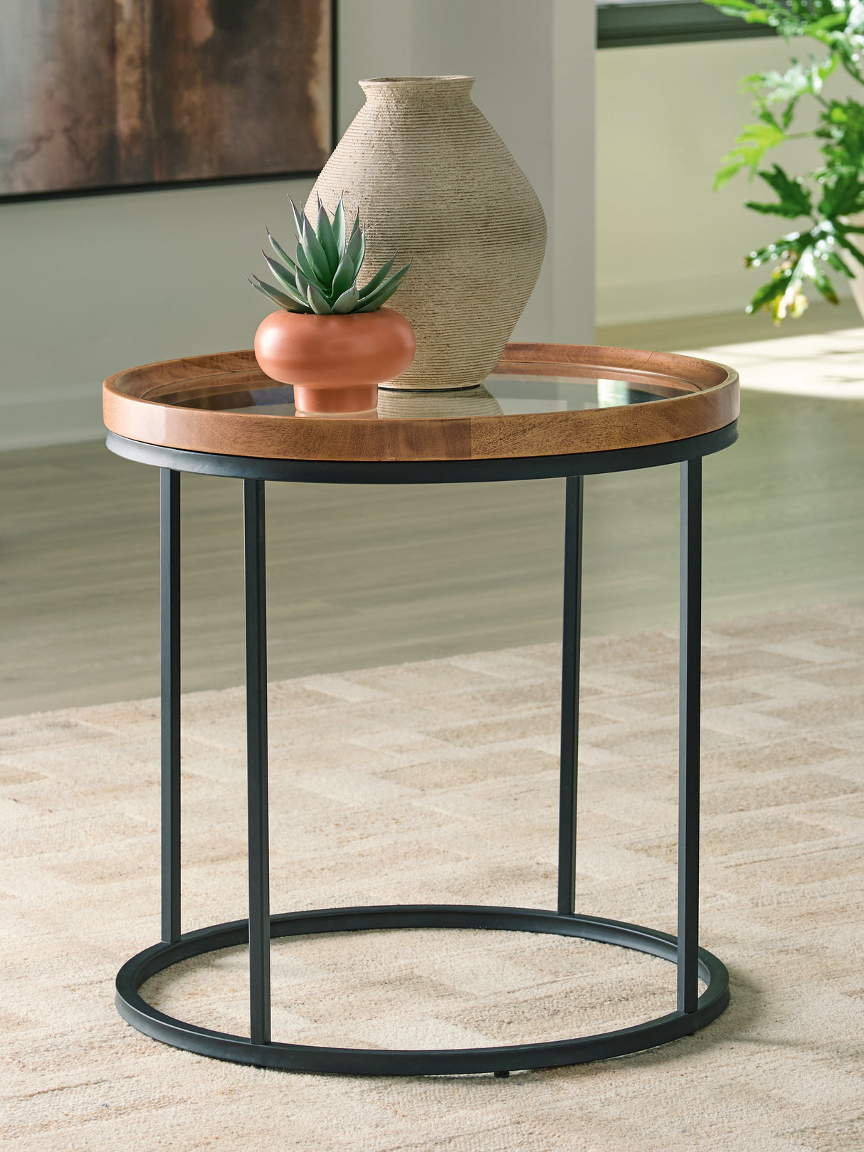 Furniture City Houma - Ashley Furniture - Noraluna End Table - Round End Table - T502-6