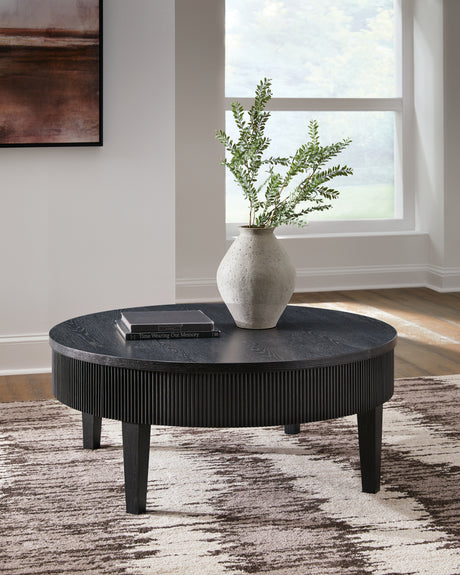 Furniture City Houma - Ashley Furniture - Marstream Coffee Table - Round Cocktail Table - T551-8