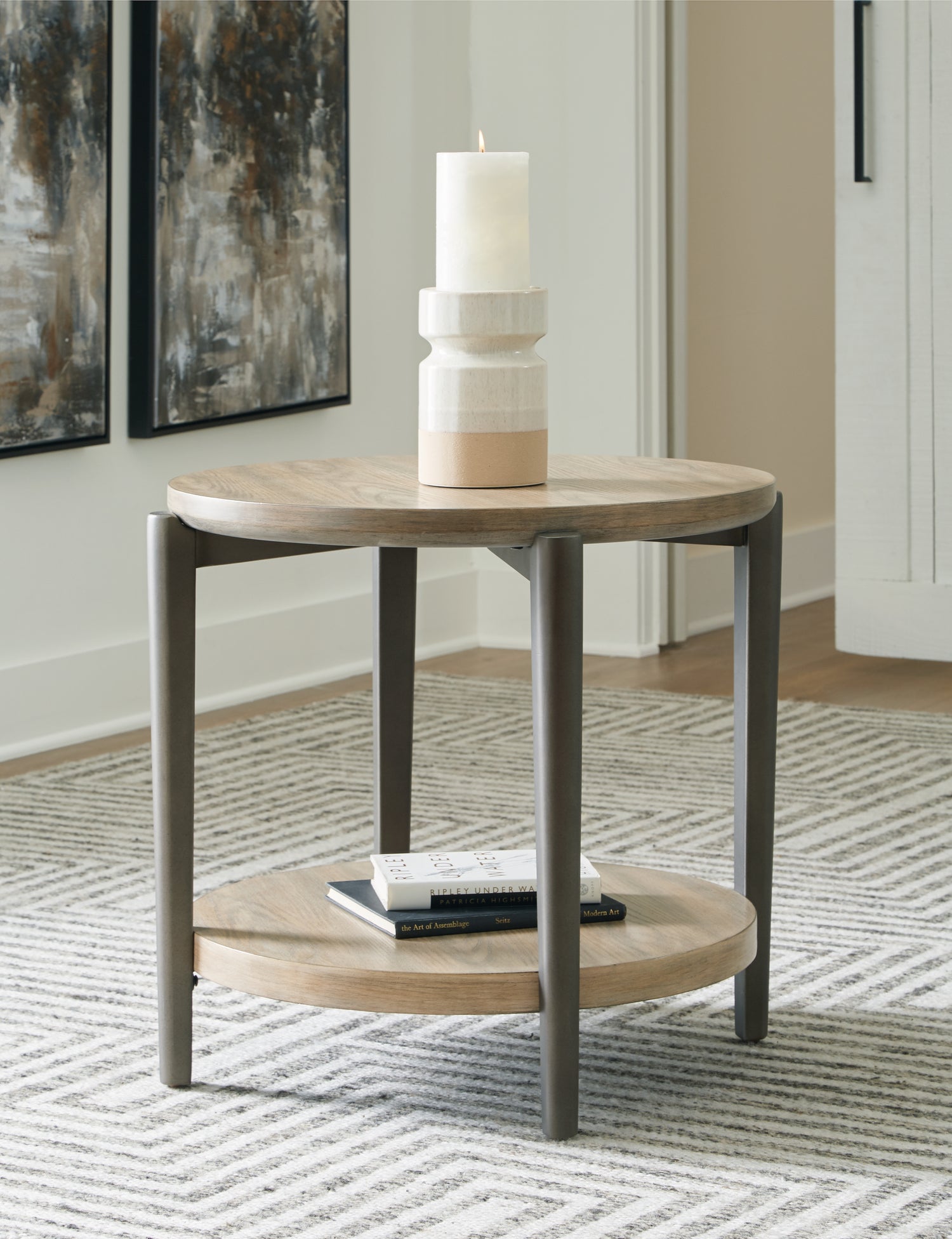 Furniture City Houma - Ashley Furniture - Dyonton End Table - Round End Table - T574-6