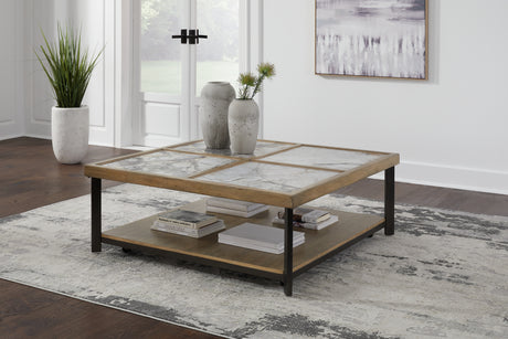 Furniture City Houma - Ashley Furniture - Montia Coffee Table - Square Cocktail Table - T632-8