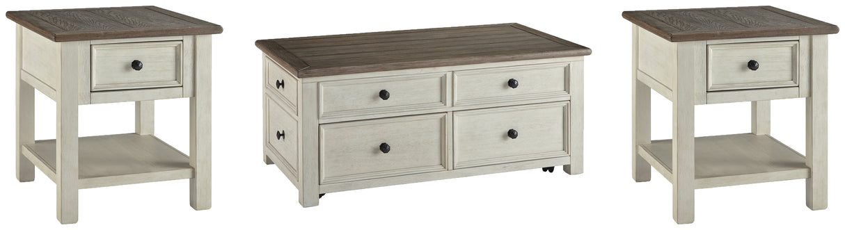 Furniture City Houma - Ashley Furniture - Bolanburg Coffee Table and 2 End Tables - Coffee Table and 2 End Tables - T637T3