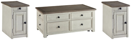 Furniture City Houma - Ashley Furniture - Bolanburg Coffee Table and 2 Chairside End Tables - Coffee Table and 2 Chairside End Tables - T637T2