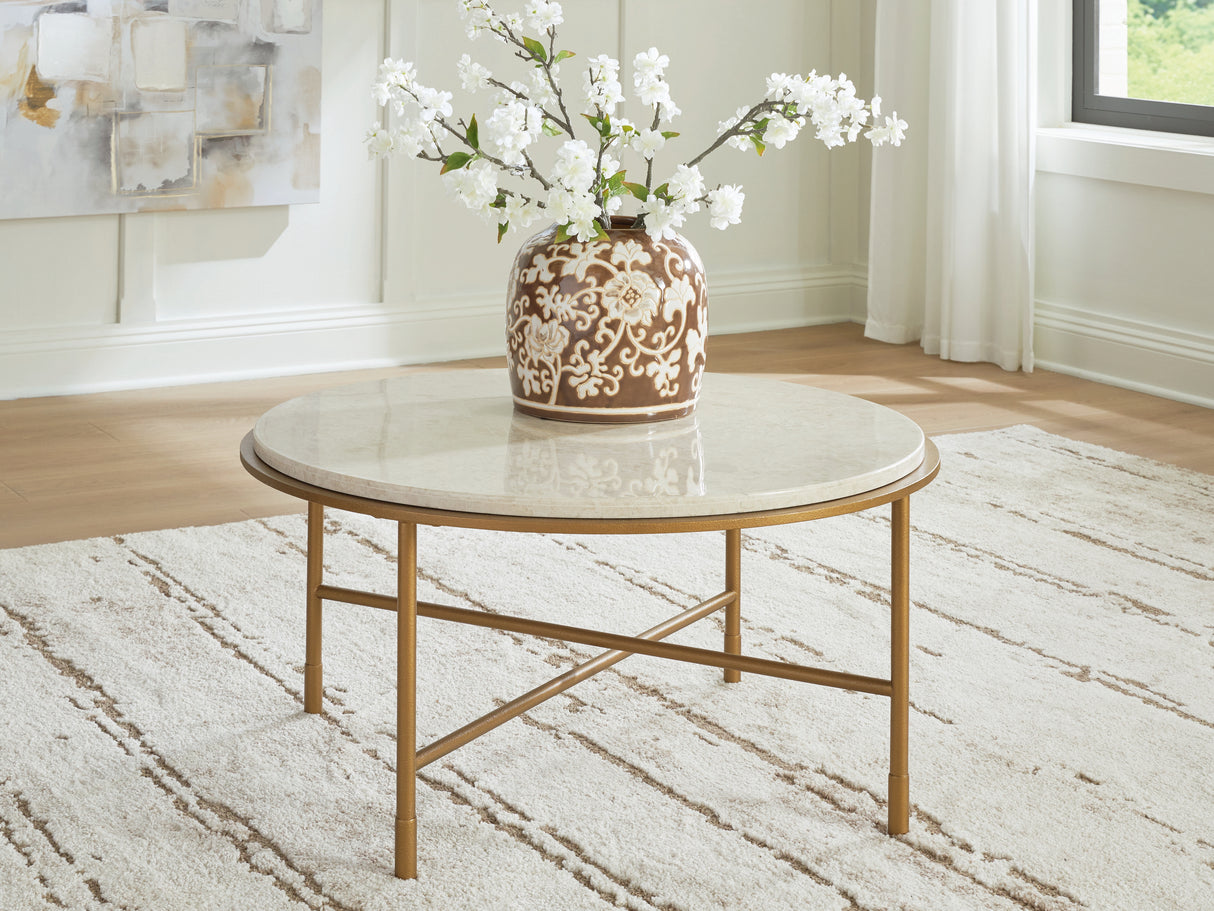 Furniture City Houma - Ashley Furniture - Alben Coffee Table - Round Cocktail Table - T643-8