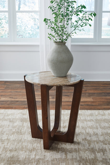 Furniture City Houma - Ashley Furniture - Tanidore End Table - Round End Table - T667-6