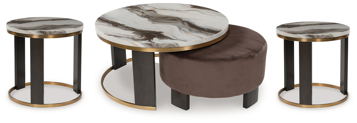 Furniture City Houma - Ashley Furniture - Jazmore Coffee Table and 2 Ends - Coffee Table and 2 Ends - T671T1