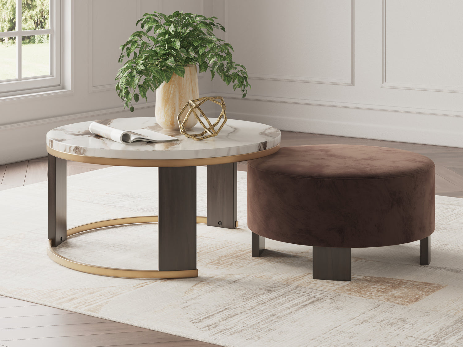 Jazmore Coffee Table and 2 Ends