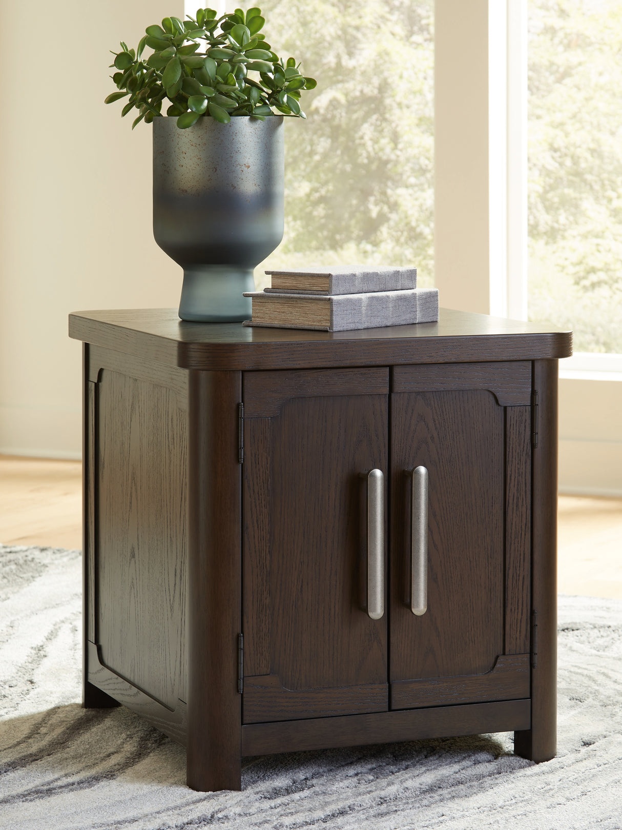 Furniture City Houma - Ashley Furniture - Breckington End Table - Rectangular End Table / Dark Brown - T678-3