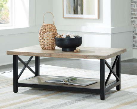 Furniture City Houma - Ashley Furniture - Bristenfort Coffee Table - Rectangular Cocktail Table - T685-1