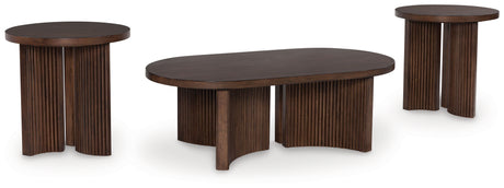 Furniture City Houma - Ashley Furniture - Korestone Coffee Table and 2 End Tables - Coffee Table and 2 End Tables - T689T1