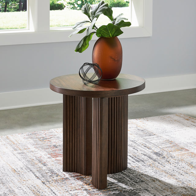 Furniture City Houma - Ashley Furniture - Korestone End Table - Round End Table - T689-6