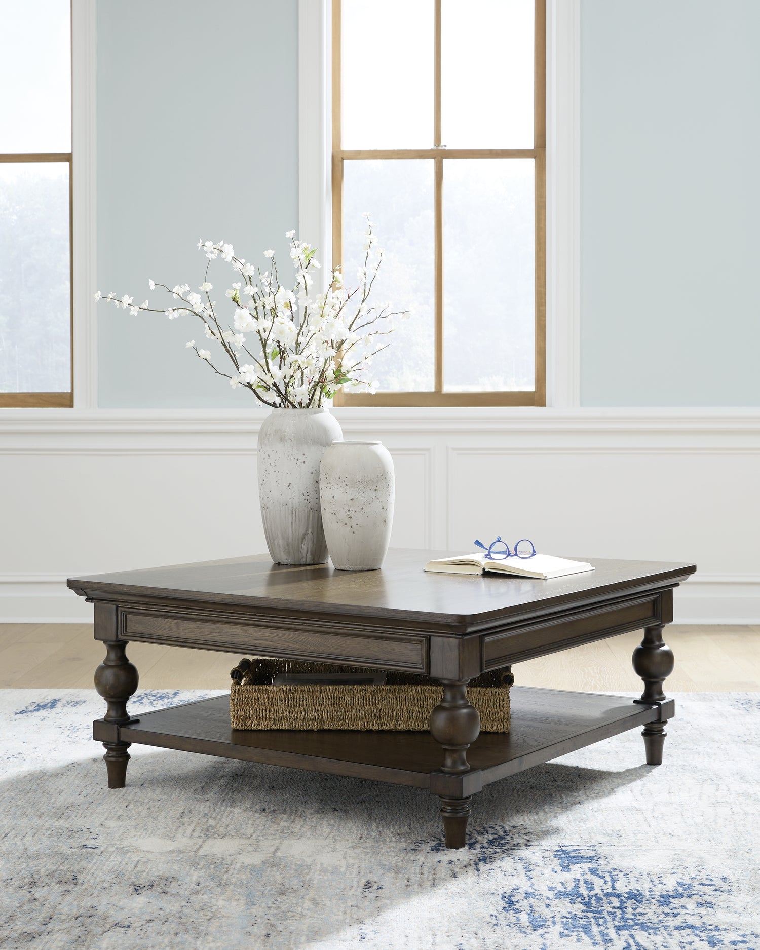 Furniture City Houma - Ashley Furniture - Veramond Coffee Table - Square Cocktail Table - T694-8
