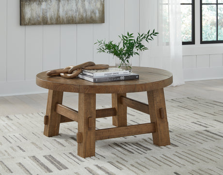 Furniture City Houma - Ashley Furniture - Mackifeld Coffee Table - Round Cocktail Table - T724-8