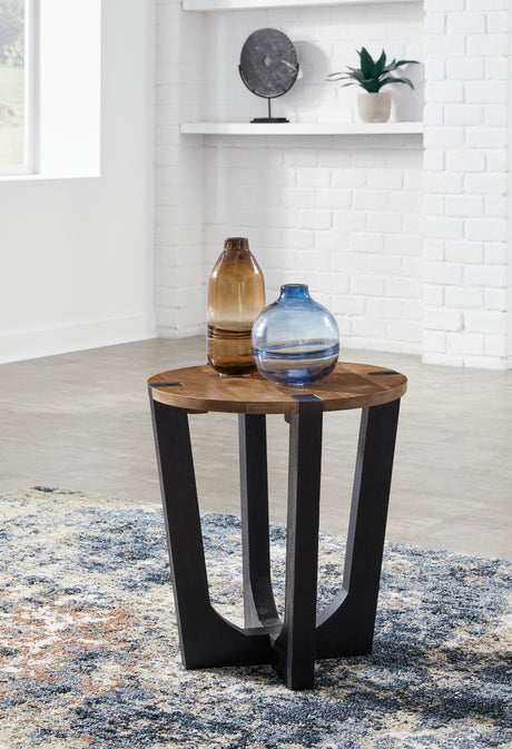 Furniture City Houma - Ashley Furniture - Hanneforth End Table - Round End Table - T726-6