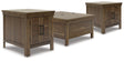Furniture City Houma - Ashley Furniture - Moriville Lift-top Coffee Table and 2 End Tables - Lift-top Coffee Table and 2 End Tables - T731T1