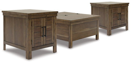 Furniture City Houma - Ashley Furniture - Moriville Lift-top Coffee Table and 2 End Tables - Lift-top Coffee Table and 2 End Tables - T731T1