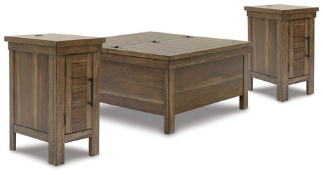 Furniture City Houma - Ashley Furniture - Moriville Lift-top Coffee Table and 2 Chairside End Tables - Lift-top Coffee Table and 2 Chairside End Tables - T731T2