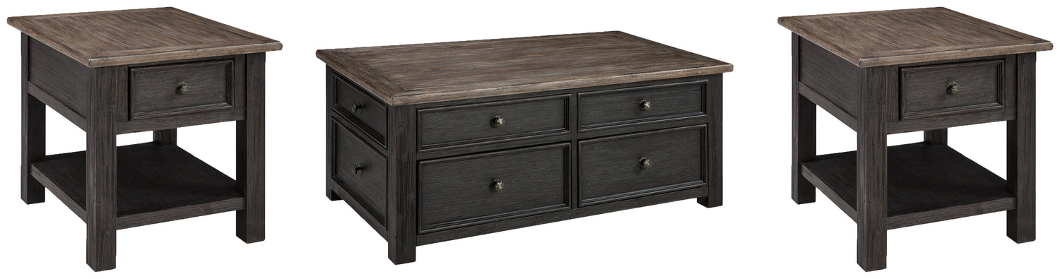 Furniture City Houma - Ashley Furniture - Tyler Creek Coffee Table and 2 End Tables - Coffee Table and 2 End Tables - T736T2