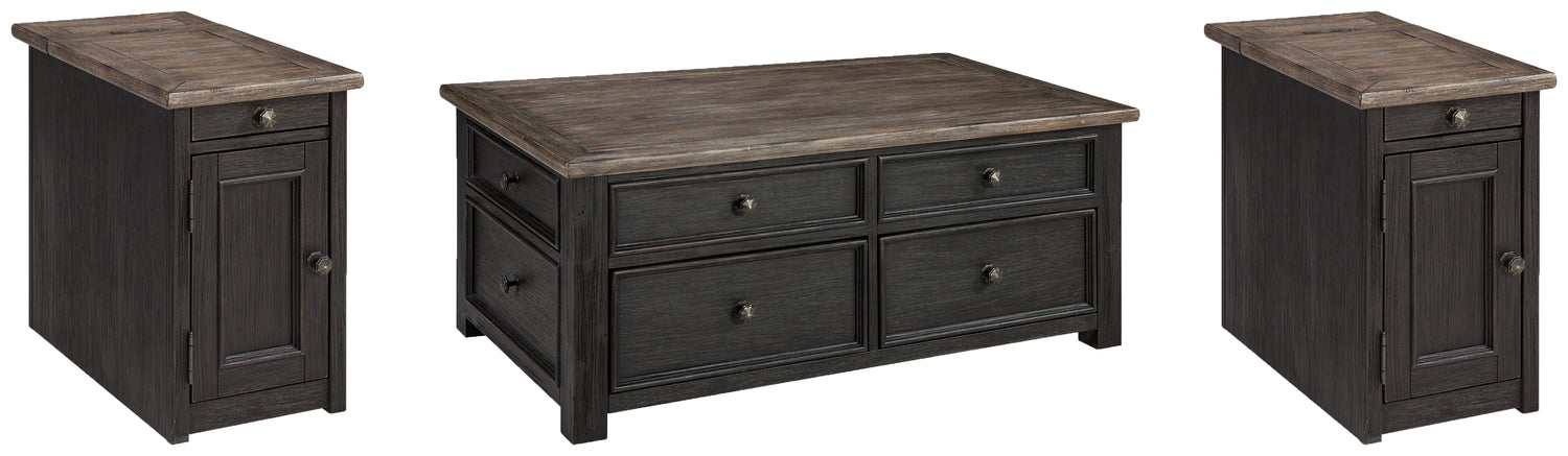 Furniture City Houma - Ashley Furniture - Tyler Creek Coffee Table and 2 Chairside End Tables - Coffee Table and 2 Chairside End Tables - T736T1