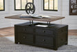 Furniture City Houma - Ashley Furniture - Tyler Creek Coffee Table with Lift Top - Lift Top Cocktail Table - T736-20