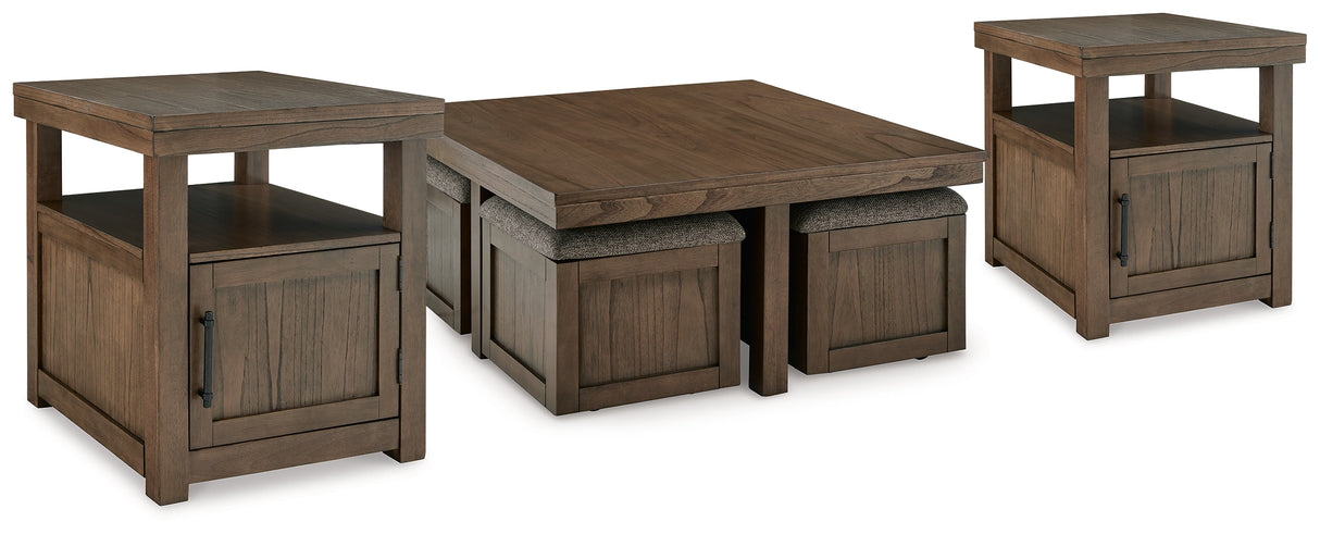Furniture City Houma - Ashley Furniture - Boardernest Coffee Table and 2 End Tables - Coffee Table and 2 End Tables - T738T1