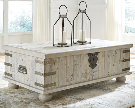 Furniture City Houma - Ashley Furniture - Carynhurst Coffee Table with Lift Top - Lift Top Cocktail Table - T757-9