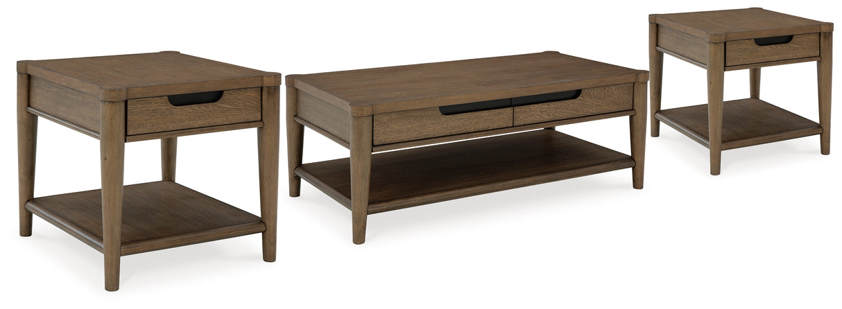 Furniture City Houma - Ashley Furniture - Roanhowe Coffee Table and 2 End Tables - Coffee Table and 2 End Tables - T769T1