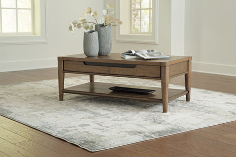 Furniture City Houma - Ashley Furniture - Roanhowe Coffee Table - Rectangular Cocktail Table - T769-1