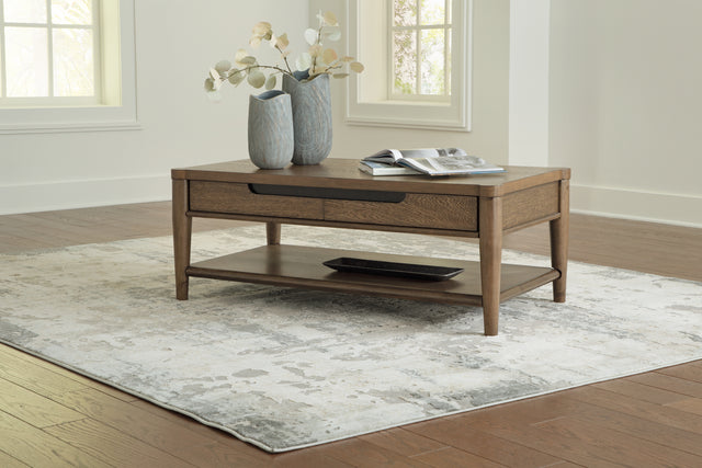 Furniture City Houma - Ashley Furniture - Roanhowe Coffee Table - Rectangular Cocktail Table - T769-1