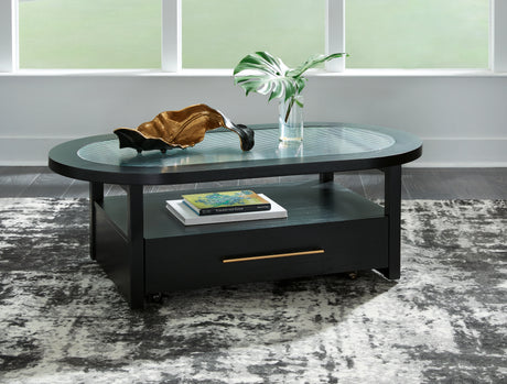 Furniture City Houma - Ashley Furniture - Winbardi Coffee Table - Oval Cocktail Table - T786-0