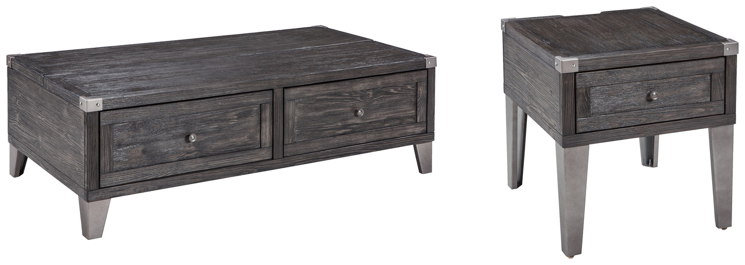 Furniture City Houma - Ashley Furniture - Todoe Coffee Table and End Table - Coffee Table and End Table - T901T1