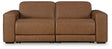 Furniture City Houma - Ashley Furniture - Magic Man 2-Piece Power Reclining Sectional Loveseat - 2-Piece Power Reclining Sectional Loveseat / Caramel - PCU10700S1