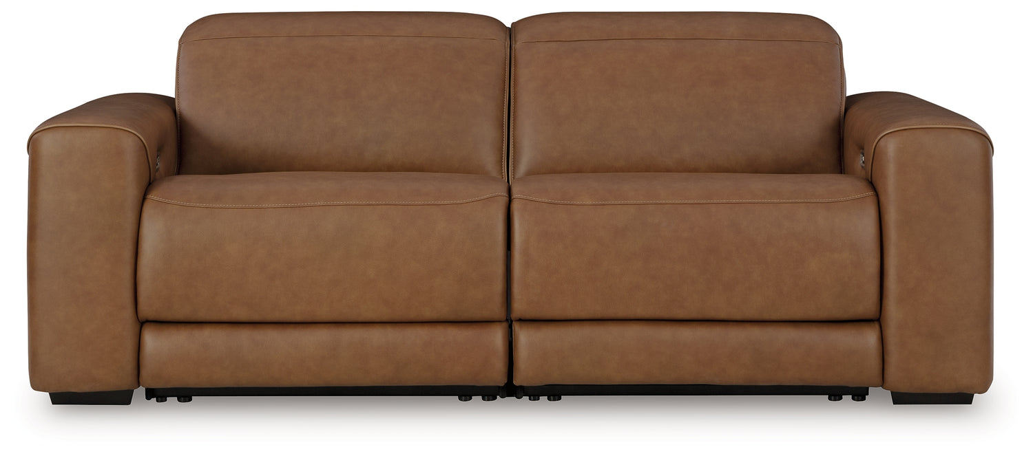 Furniture City Houma - Ashley Furniture - Magic Man 2-Piece Power Reclining Sectional Loveseat - 2-Piece Power Reclining Sectional Loveseat / Caramel - PCU10700S1