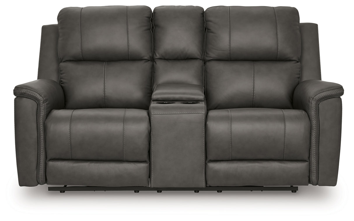 Bleckley Power Reclining Loveseat with Console