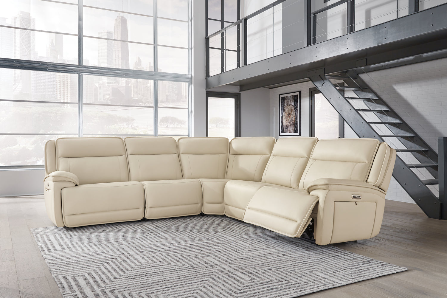 Double Deal 5-Piece Power Reclining Sectional