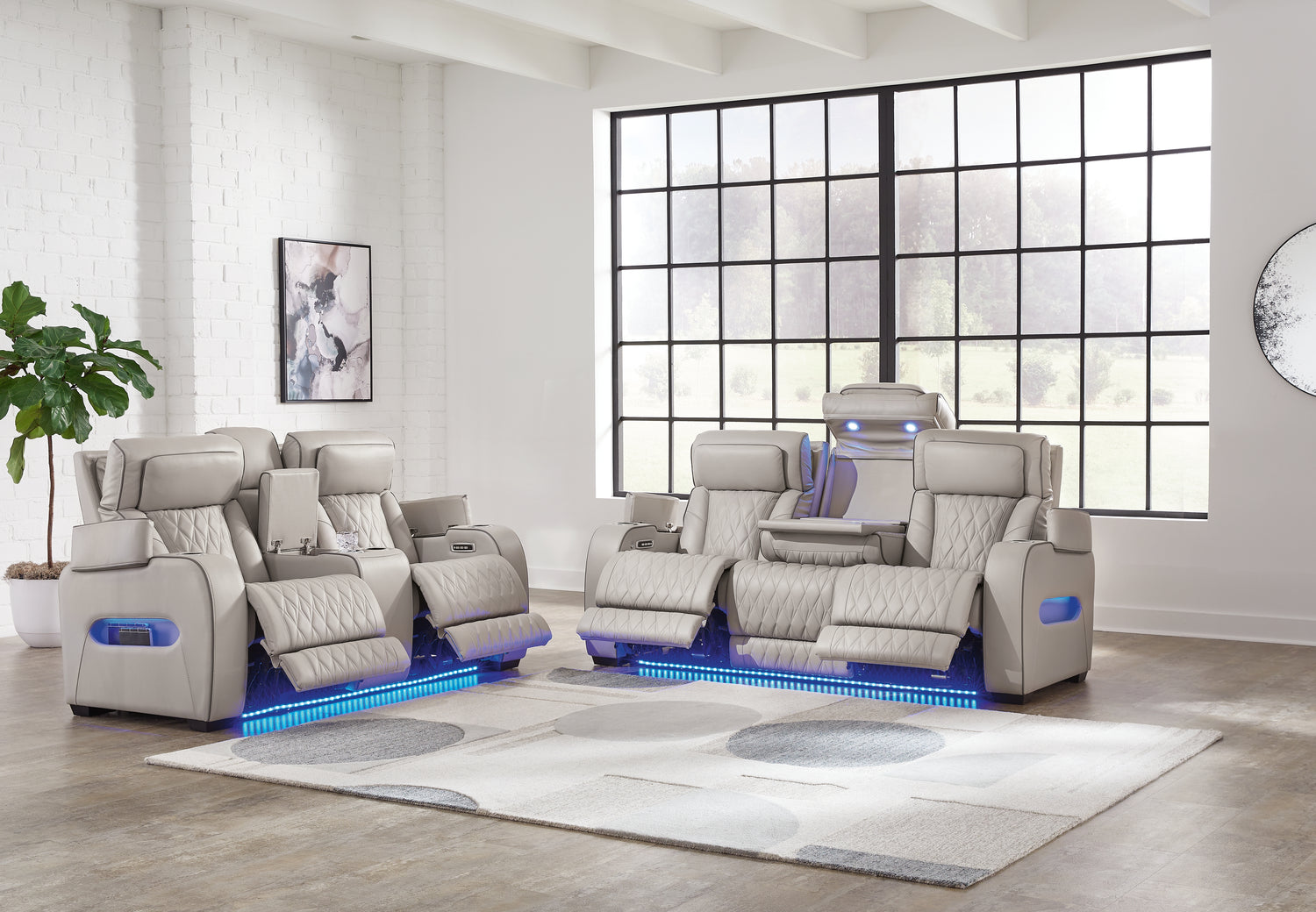 Boyington Power Reclining Sofa, Loveseat and Recliner