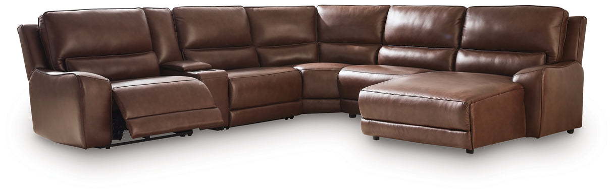 DeepWakes 6-Piece Power Reclining Sectional with Chaise