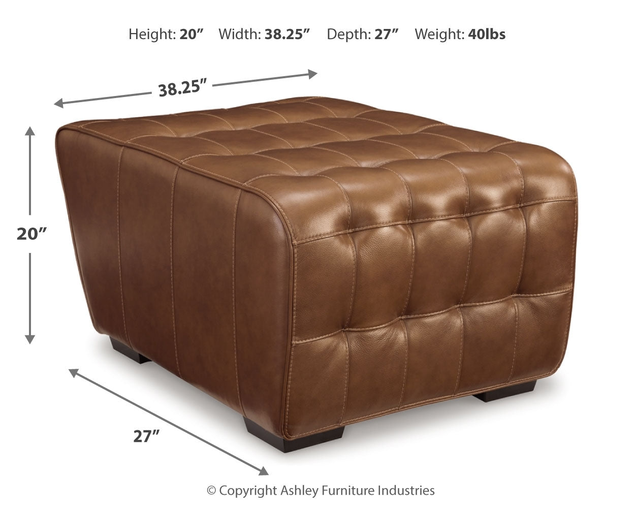 Temmpton Oversized Accent Ottoman