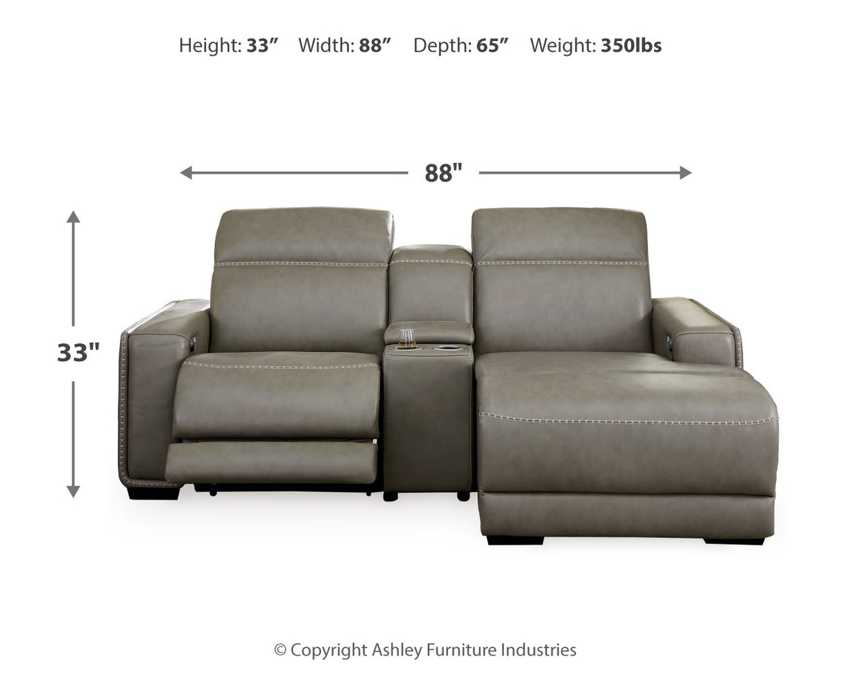 Correze 3-Piece Power Reclining Sectional with Chaise