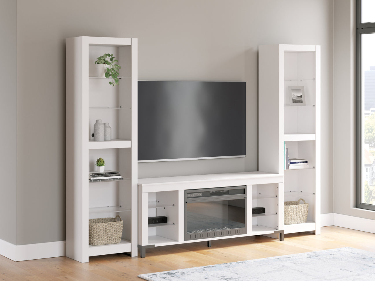 Furniture City Houma - Ashley Furniture - Brollevi 3-Piece Entertainment Center - 3-Piece Entertainment Center - W2722W1