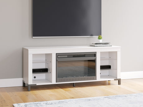 Furniture City Houma - Ashley Furniture - Brollevi 60" TV Stand with Electric Fireplace - 60" with Electric Fireplace - W2722-168
